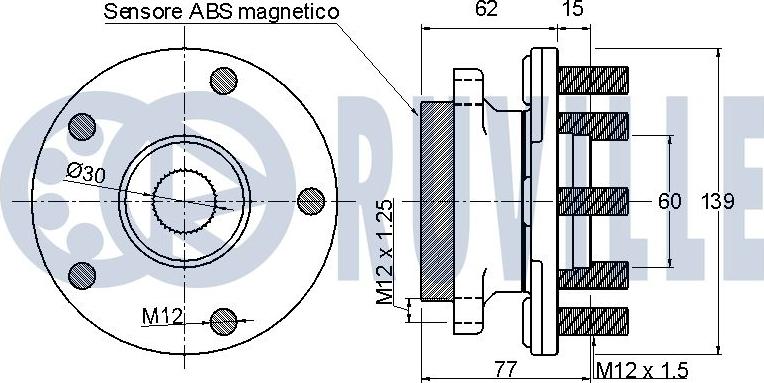 Ruville 221257 - Radlagersatz alexcarstop-ersatzteile.com