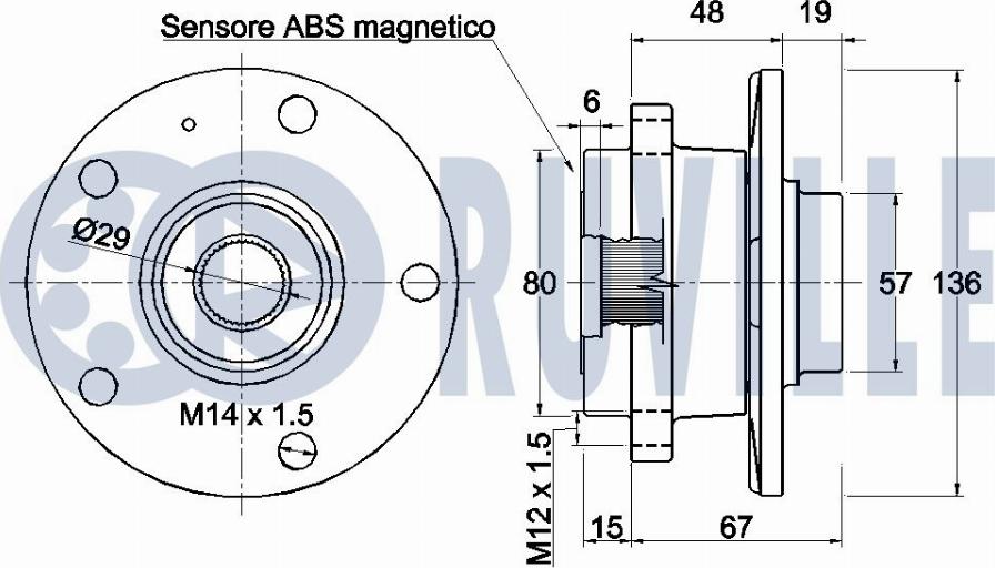 Ruville 221786 - Radlagersatz alexcarstop-ersatzteile.com