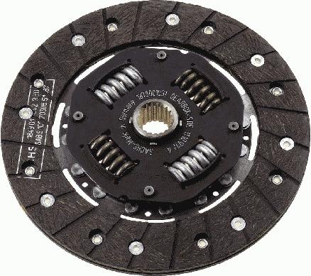 SACHS 1 878 001 031 - Kupplungsscheibe alexcarstop-ersatzteile.com