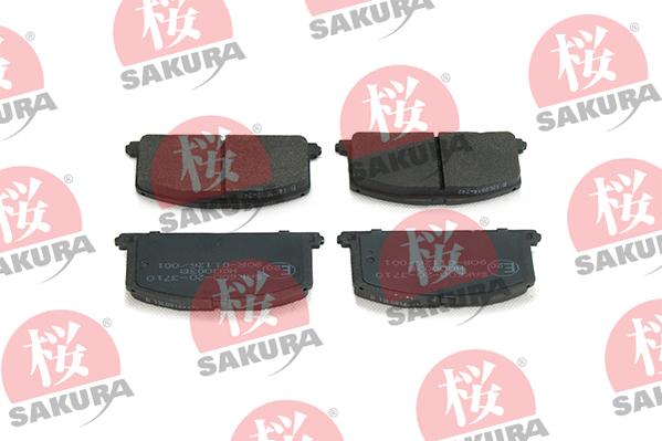 SAKURA 600-20-3710 - Bremsbelagsatz, Scheibenbremse alexcarstop-ersatzteile.com