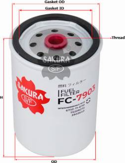 SAKURA FC7903 - Kraftstofffilter alexcarstop-ersatzteile.com