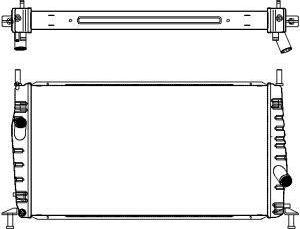 SAKURA Automotive 4302-1008 - Kühler, Motorkühlung alexcarstop-ersatzteile.com