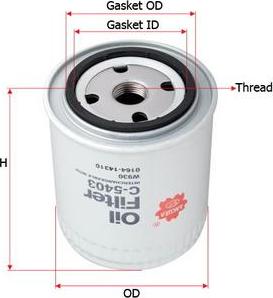 SAKURA Automotive C-5403 - Ölfilter alexcarstop-ersatzteile.com