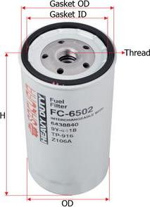 SAKURA Automotive FC-6502 - Kraftstofffilter alexcarstop-ersatzteile.com