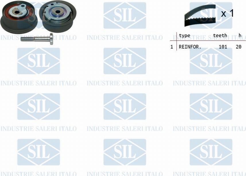 Saleri SIL TK1493 - Zahnriemensatz alexcarstop-ersatzteile.com