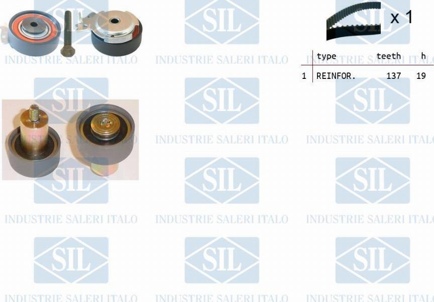 Saleri SIL TK1486 - Zahnriemensatz alexcarstop-ersatzteile.com