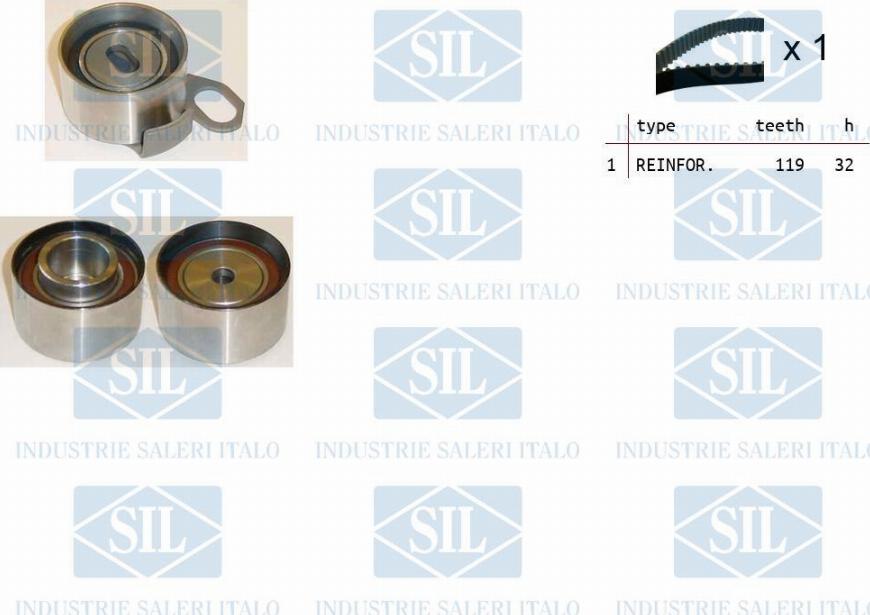 Saleri SIL TK1206 - Zahnriemensatz alexcarstop-ersatzteile.com