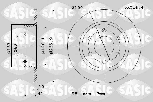 Sasic 9004291J - Bremsscheibe alexcarstop-ersatzteile.com