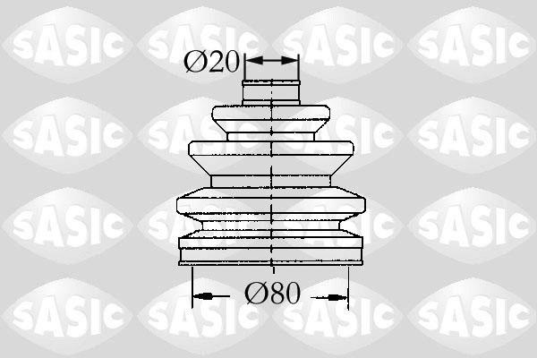 Sasic 9004713 - Faltenbalg, Antriebswelle alexcarstop-ersatzteile.com