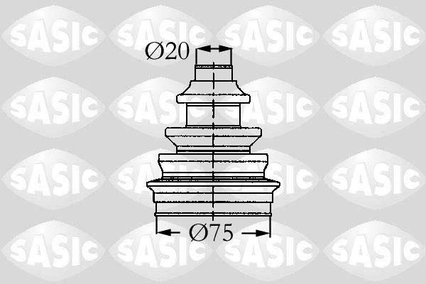 Sasic 9004721 - Faltenbalg, Antriebswelle alexcarstop-ersatzteile.com