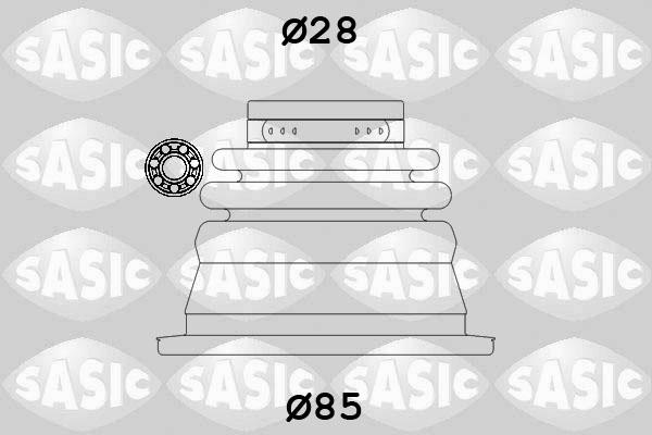 Sasic 4003451 - Faltenbalg, Antriebswelle alexcarstop-ersatzteile.com