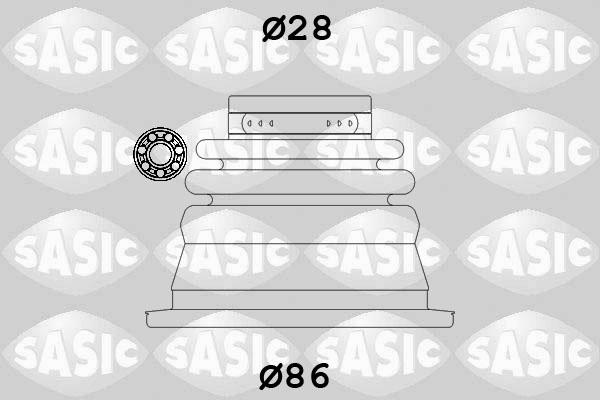 Sasic 4003464 - Faltenbalg, Antriebswelle alexcarstop-ersatzteile.com