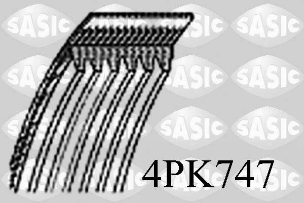 Sasic 4PK747 - Keilrippenriemen alexcarstop-ersatzteile.com