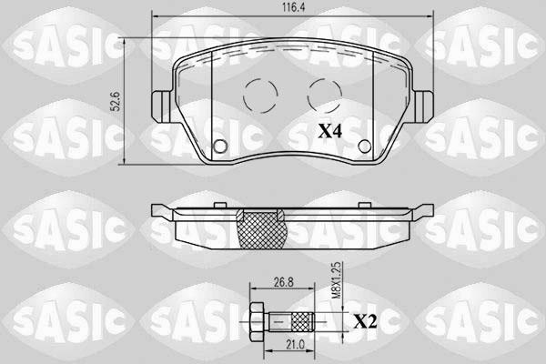 Sasic 6214051 - Bremsbelagsatz, Scheibenbremse alexcarstop-ersatzteile.com