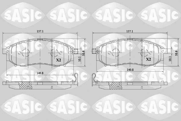 Sasic 6214036 - Bremsbelagsatz, Scheibenbremse alexcarstop-ersatzteile.com