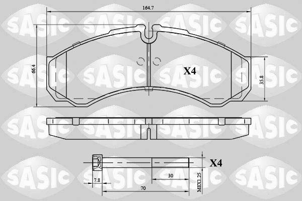 Sasic 6216040 - Bremsbelagsatz, Scheibenbremse alexcarstop-ersatzteile.com