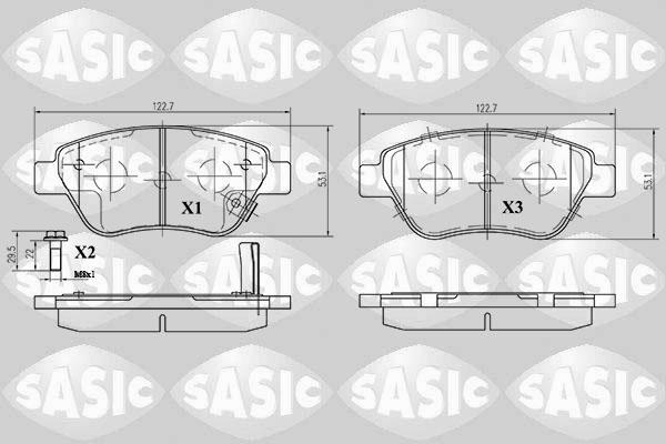 Sasic 6216005 - Bremsbelagsatz, Scheibenbremse alexcarstop-ersatzteile.com