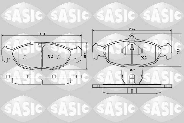 Sasic 6216029 - Bremsbelagsatz, Scheibenbremse alexcarstop-ersatzteile.com