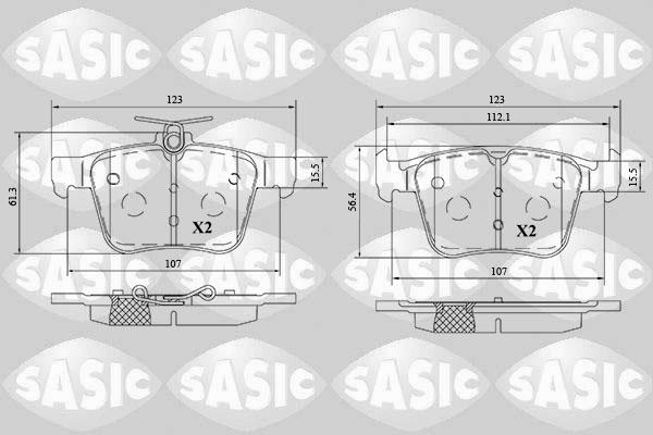 Sasic 6216197 - Bremsbelagsatz, Scheibenbremse alexcarstop-ersatzteile.com