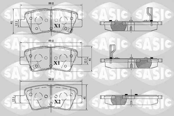 Sasic 6216183 - Bremsbelagsatz, Scheibenbremse alexcarstop-ersatzteile.com