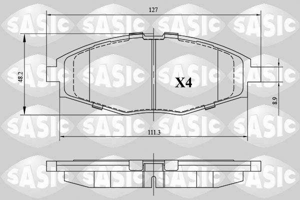 Sasic 6216124 - Bremsbelagsatz, Scheibenbremse alexcarstop-ersatzteile.com