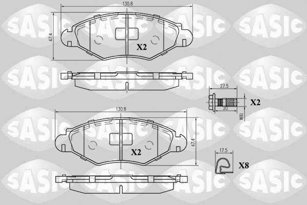 Sasic 6210002 - Bremsbelagsatz, Scheibenbremse alexcarstop-ersatzteile.com