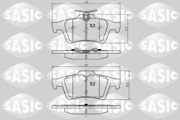 Sasic 6210016 - Bremsbelagsatz, Scheibenbremse alexcarstop-ersatzteile.com