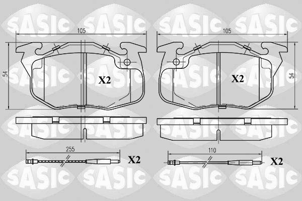 Sasic 6210013 - Bremsbelagsatz, Scheibenbremse alexcarstop-ersatzteile.com