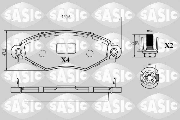 Sasic 6210033 - Bremsbelagsatz, Scheibenbremse alexcarstop-ersatzteile.com