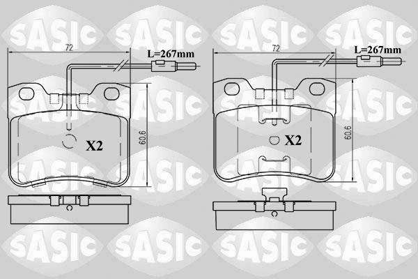 Sasic 6210024 - Bremsbelagsatz, Scheibenbremse alexcarstop-ersatzteile.com