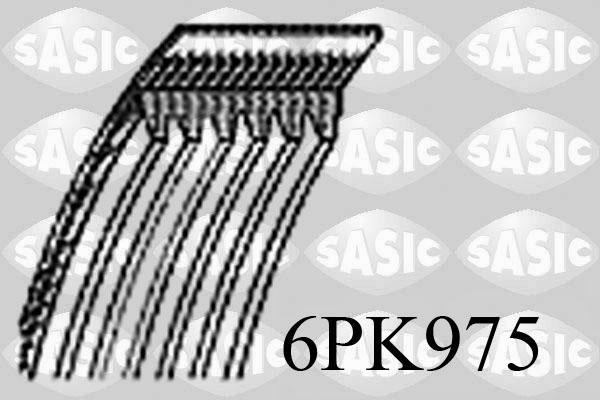 Sasic 6PK975 - Keilrippenriemen alexcarstop-ersatzteile.com