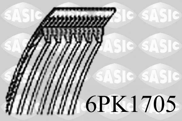 Sasic 6PK1705 - Keilrippenriemen alexcarstop-ersatzteile.com