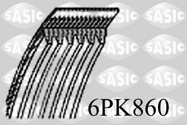 Sasic 6PK860 - Keilrippenriemen alexcarstop-ersatzteile.com