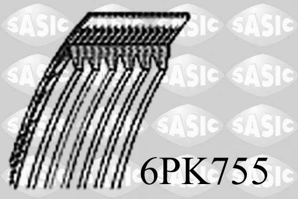 Sasic 6PK755 - Keilrippenriemen alexcarstop-ersatzteile.com