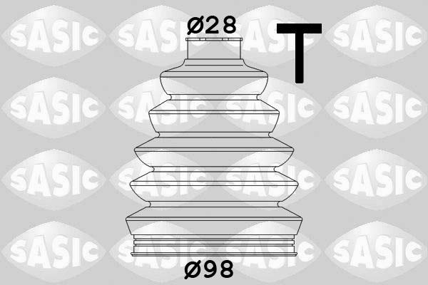 Sasic 1906028 - Faltenbalg, Antriebswelle alexcarstop-ersatzteile.com