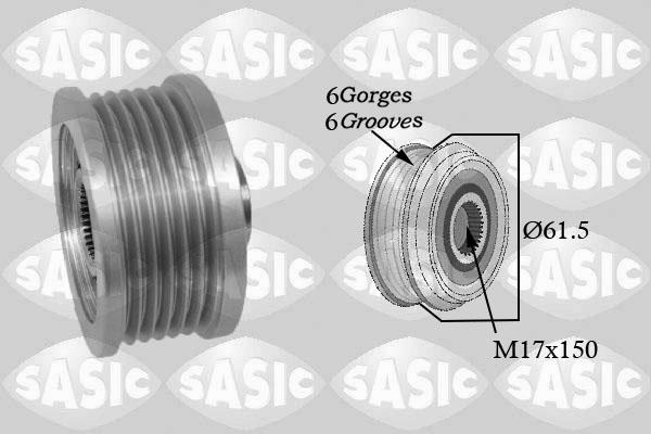 Sasic 1676012 - Riemenscheibe, Generator alexcarstop-ersatzteile.com