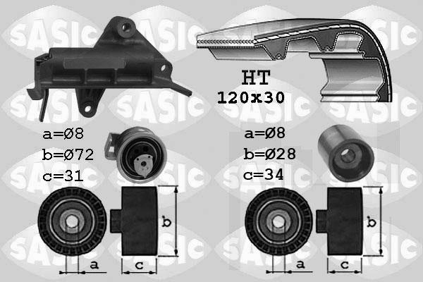 Sasic 1756019 - Zahnriemensatz alexcarstop-ersatzteile.com