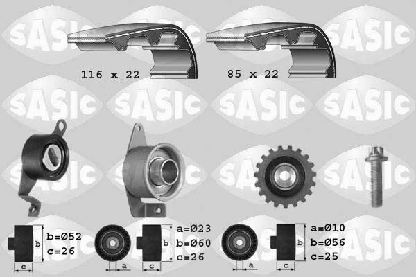 Sasic 1756011 - Zahnriemensatz alexcarstop-ersatzteile.com