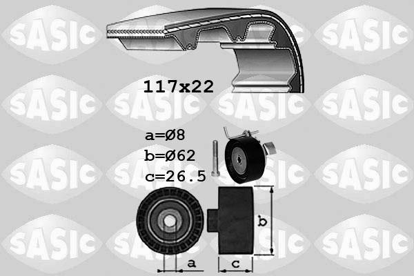 Sasic 1756080 - Zahnriemensatz alexcarstop-ersatzteile.com