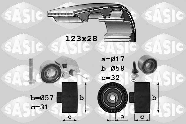 Sasic 1756030 - Zahnriemensatz alexcarstop-ersatzteile.com