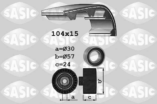 Sasic 1756032 - Zahnriemensatz alexcarstop-ersatzteile.com