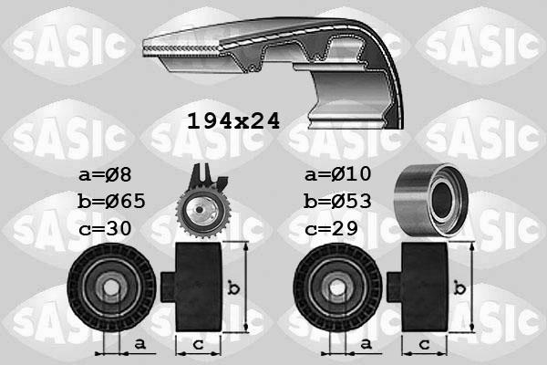 Sasic 1756027 - Zahnriemensatz alexcarstop-ersatzteile.com