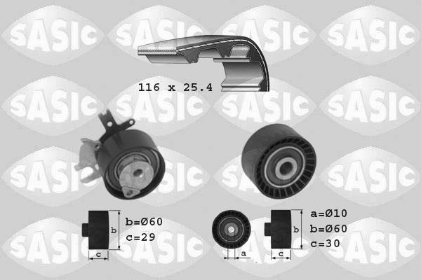 Sasic 1750014 - Zahnriemensatz alexcarstop-ersatzteile.com