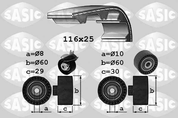 Sasic 1750039 - Zahnriemensatz alexcarstop-ersatzteile.com