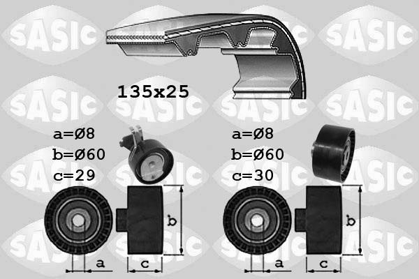 Sasic 1750033 - Zahnriemensatz alexcarstop-ersatzteile.com