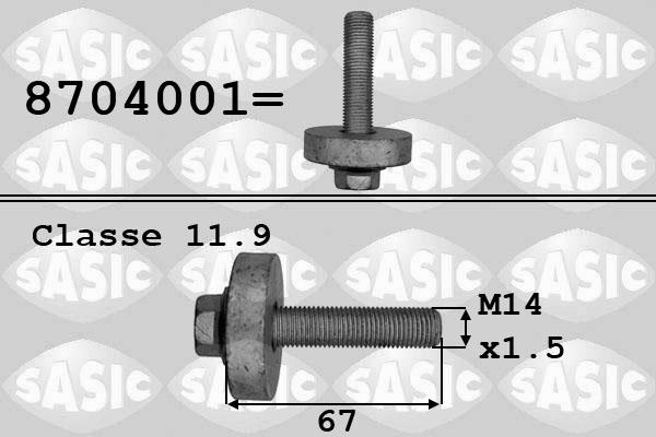 Sasic 8704001 - Riemenscheibenschraube alexcarstop-ersatzteile.com