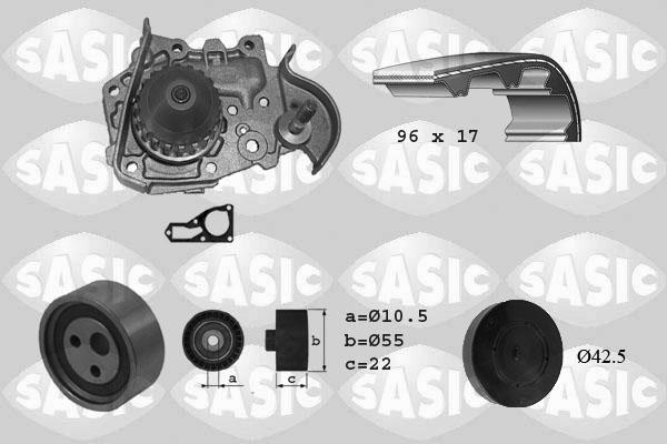 Sasic 3904005 - Wasserpumpe + Zahnriemensatz alexcarstop-ersatzteile.com