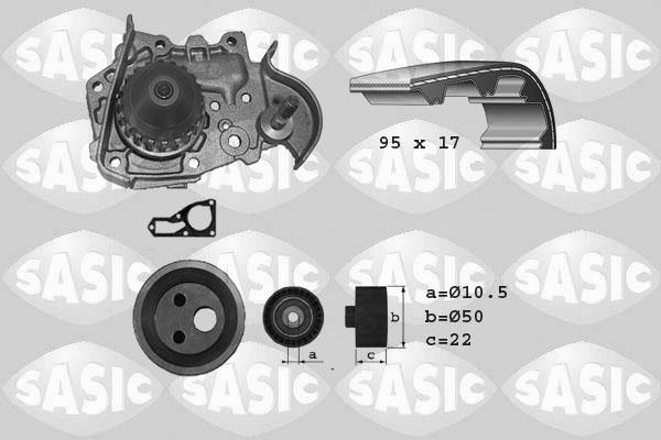 Sasic 3904006 - Wasserpumpe + Zahnriemensatz alexcarstop-ersatzteile.com