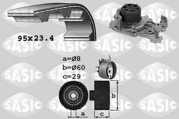 Sasic 3904029 - Wasserpumpe + Zahnriemensatz alexcarstop-ersatzteile.com