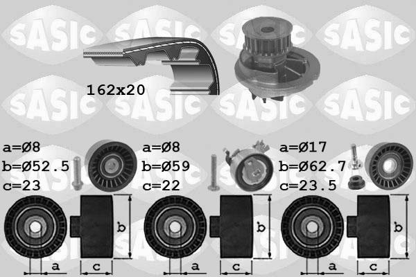 Sasic 3906092 - Wasserpumpe + Zahnriemensatz alexcarstop-ersatzteile.com